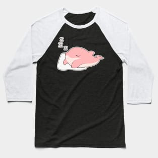 Dolphin at Sleeping on Pillow Baseball T-Shirt